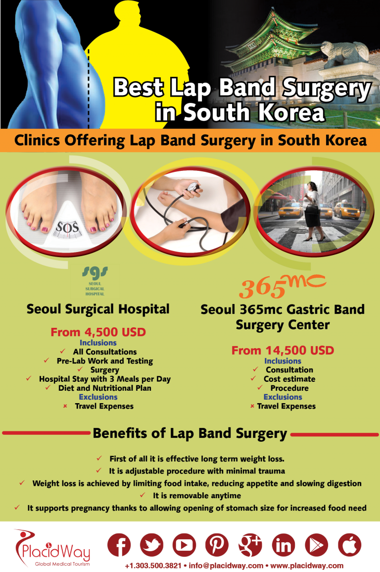 Infographics Best Lap Band Surgery in South Korea