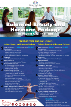 Infographics: Balanced Beauty and Hormone Package in Phuket City Thailand